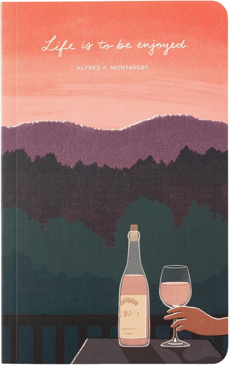 Compendium Softcover Journal - Life is to be enjoyed. – A Write Now Journal with 128 Lined Pages, 5″W x 8″H - Image 1